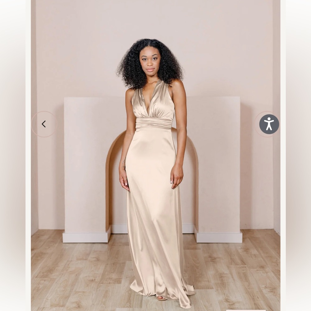 Gold Champagne (703) Revelry Bridesmaid Dress